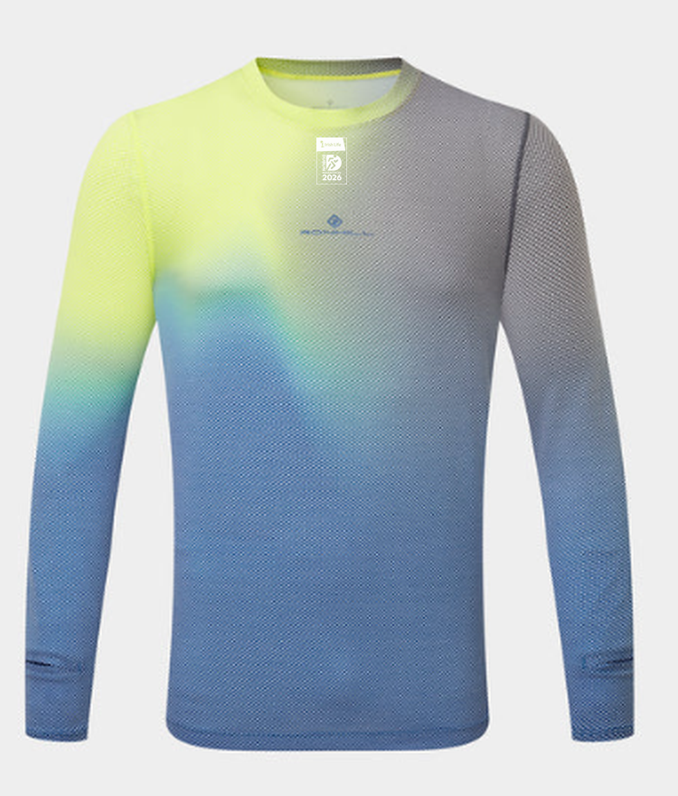 Men's Tech Golden Hour L/S Tee - Glacier Merge