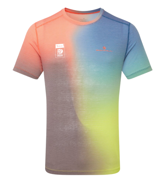 Men's Tech Golden Hour S/S Tee - Ronhill Red Merge
